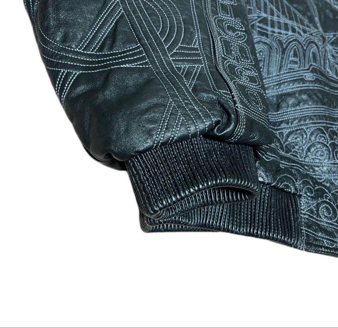 MAX USA 自由の女神　レザージャケット　ブラック　pelle pelle