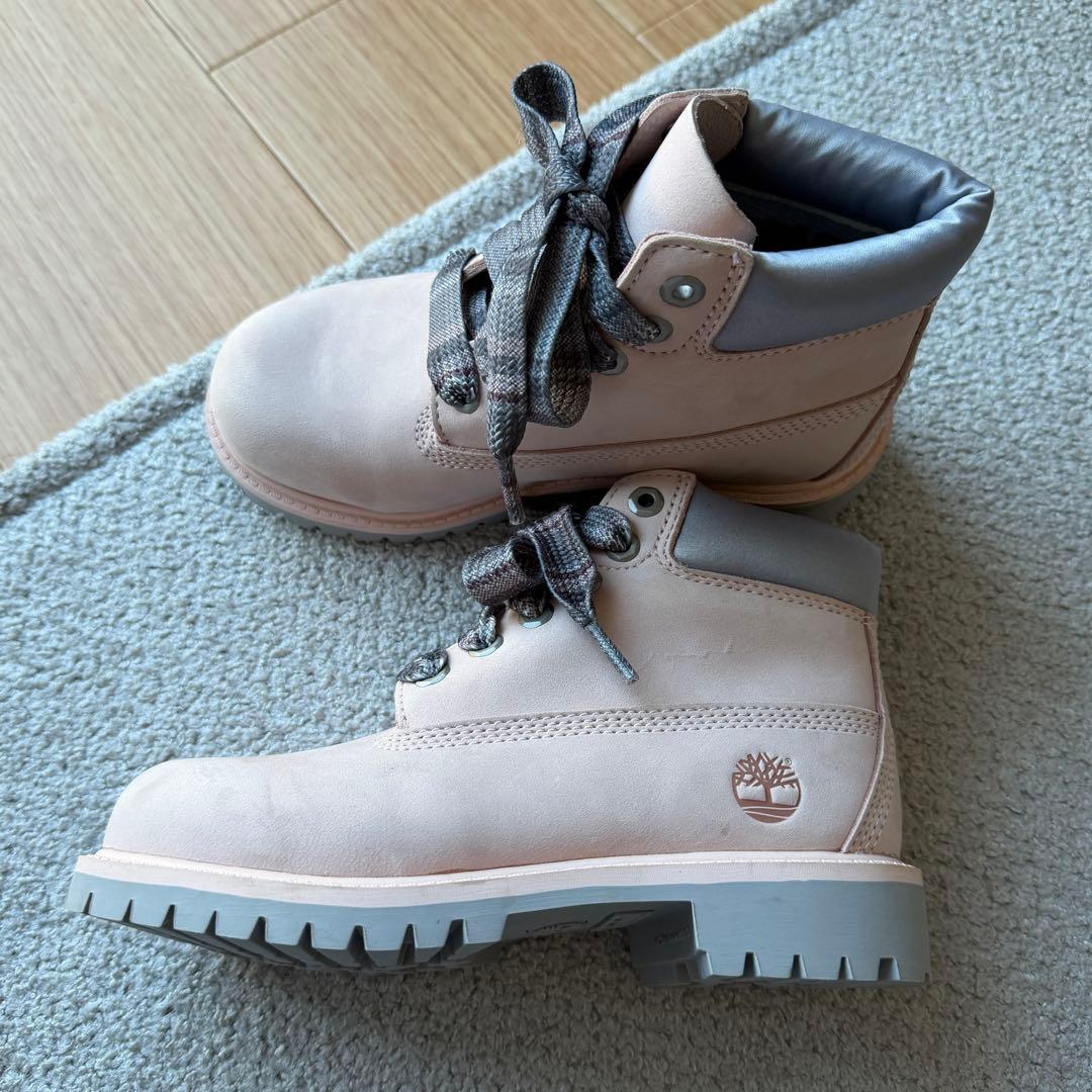 Timberland キッズ 防水ブーツ 19cm ピンク プリマロフト 未使用