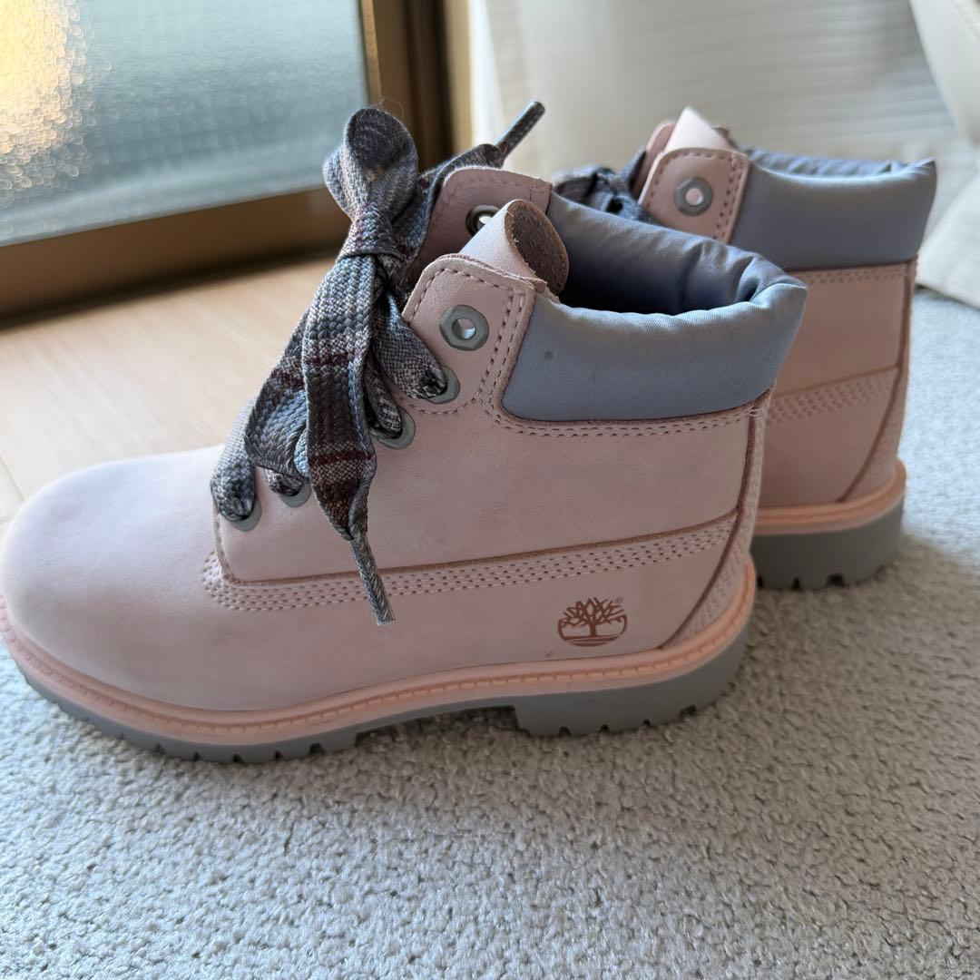 Timberland キッズ 防水ブーツ 19cm ピンク プリマロフト 未使用