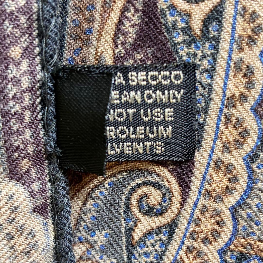 新品未使用✨エトロ 大判 ストール ペイズリー イタリア製ネイビー