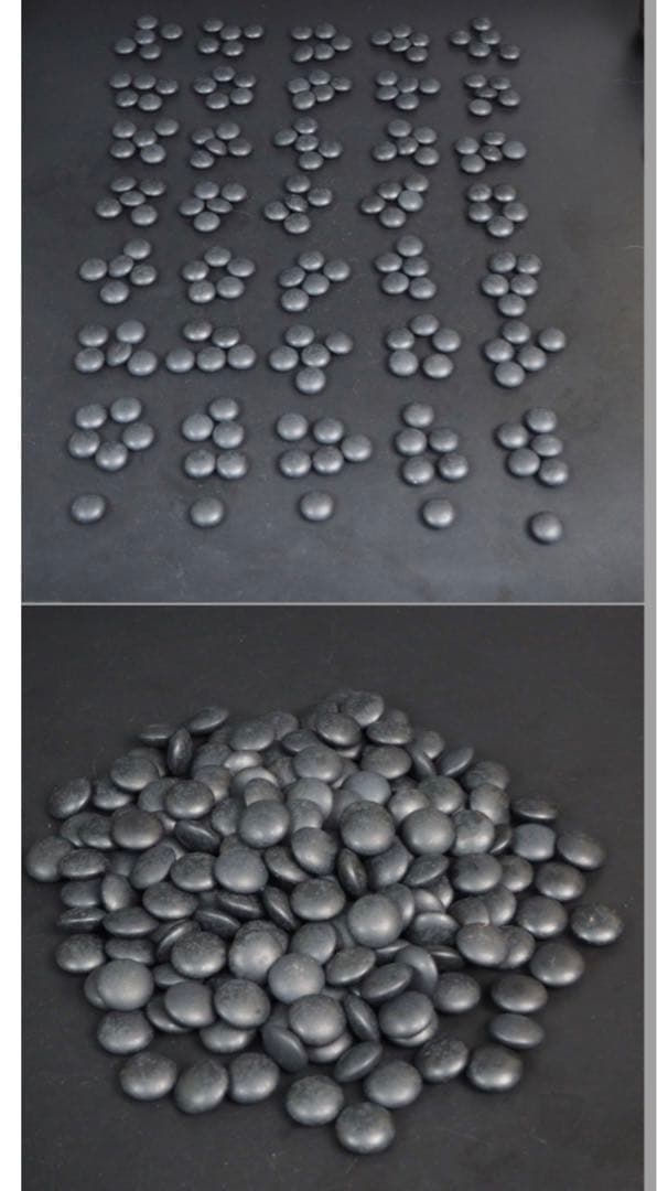 送料無料　日向特産　日向スワブデ蛤碁石36号・碁笥セット　旧家蔵出