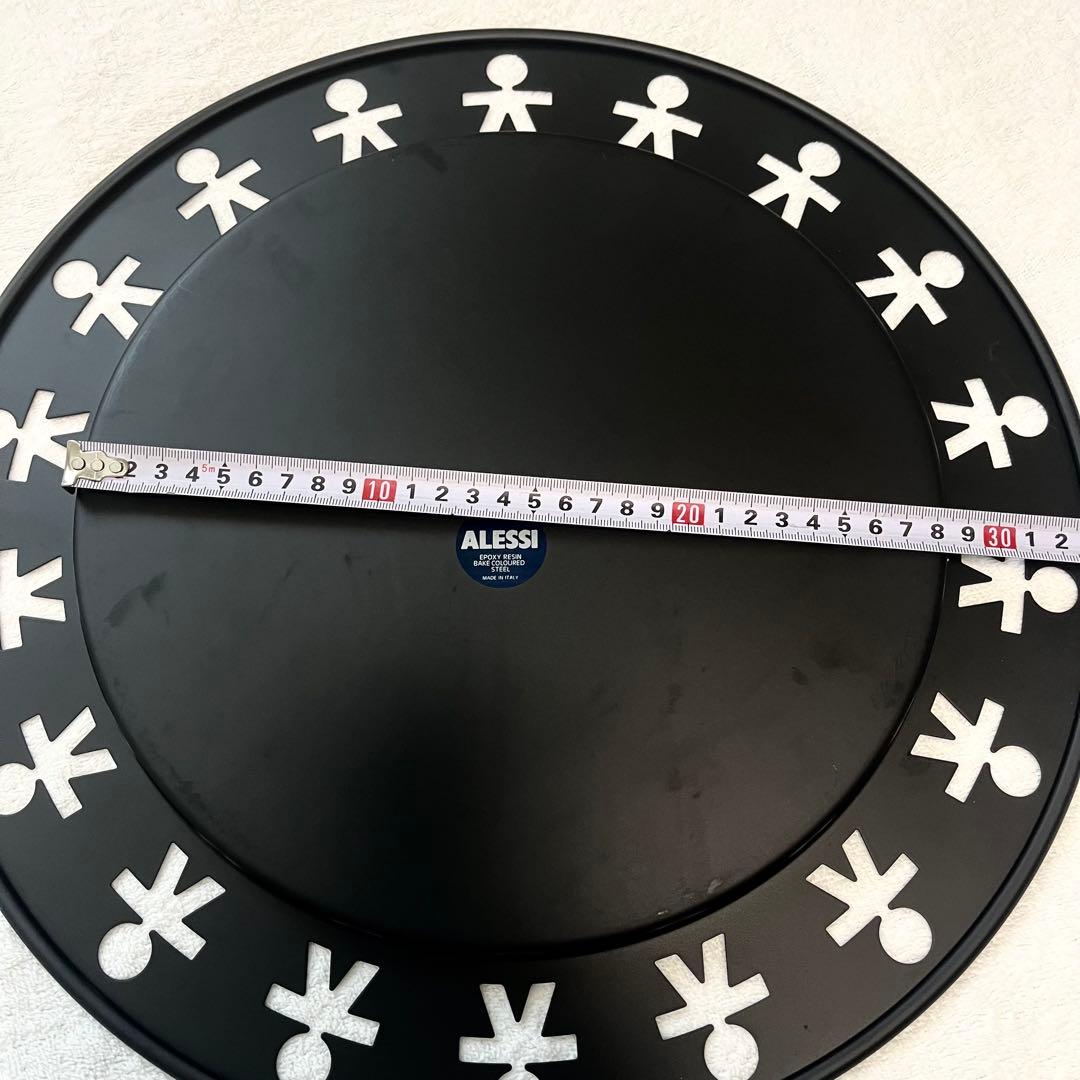 ❤️アレッシー♡ラウンドトレイ金属製黒色.径40♡未使用品