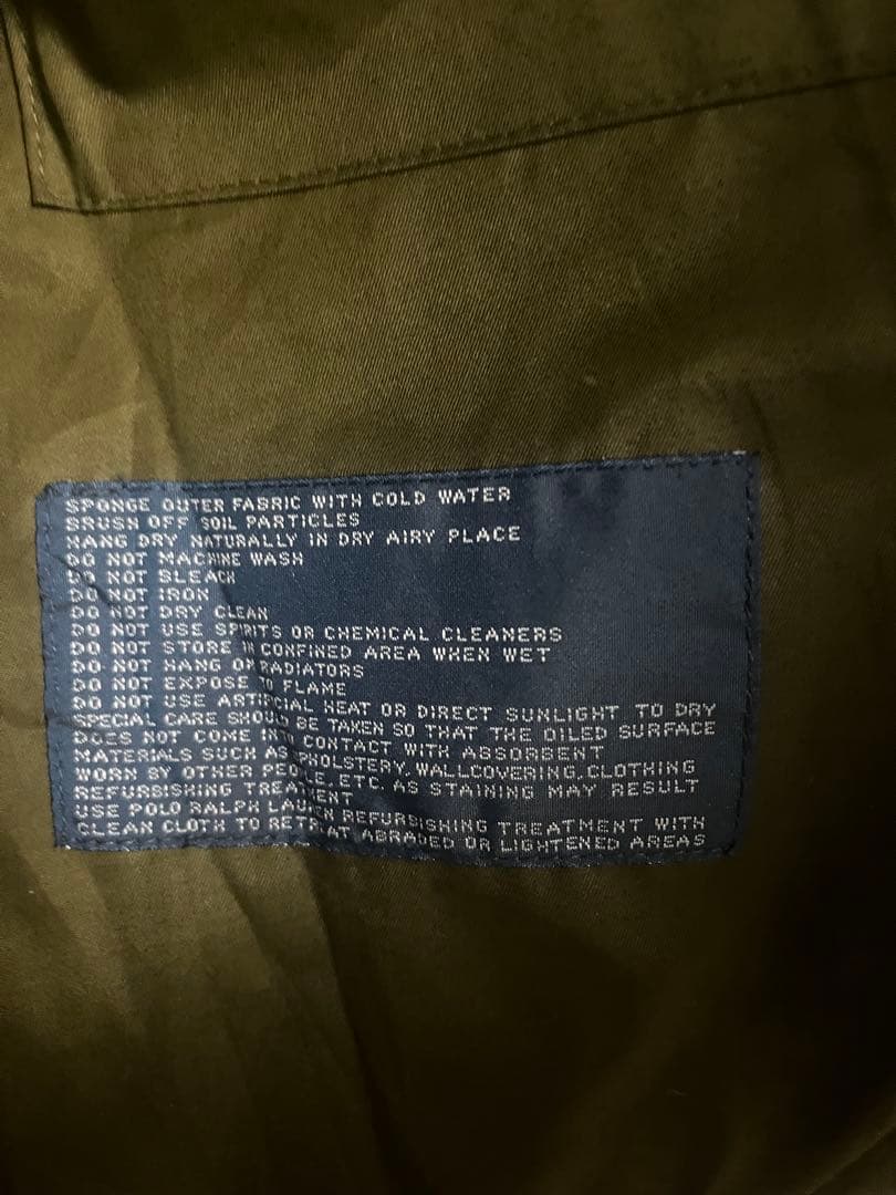 ポロ ラルフローレンワックス コットンハンティングジャケット