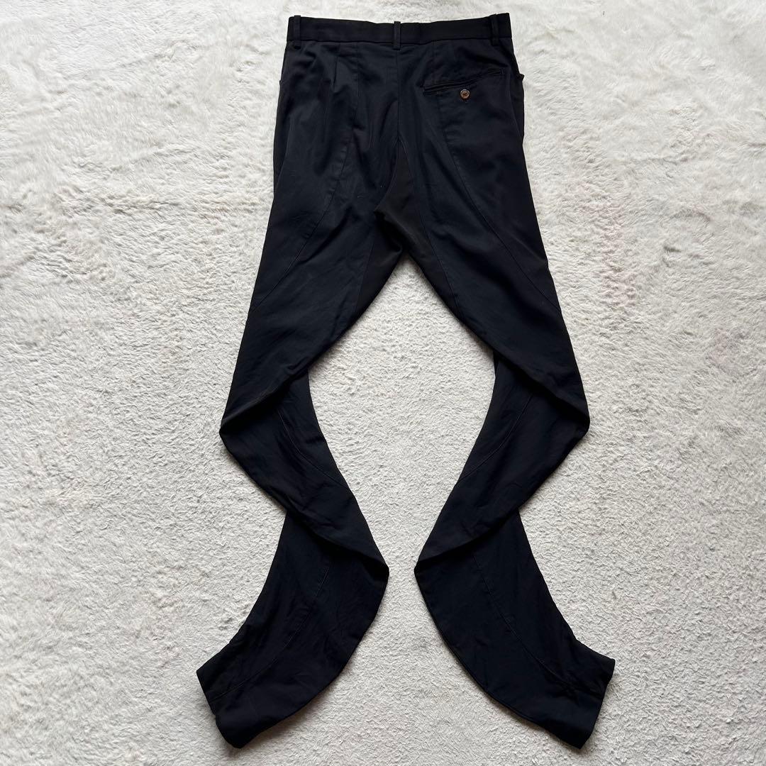 超激レア✨ヴィヴィアンウエストウッドマン 変形パンツ 立体裁断 黒 S ライカ期