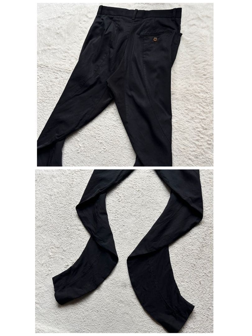 超激レア✨ヴィヴィアンウエストウッドマン 変形パンツ 立体裁断 黒 S ライカ期