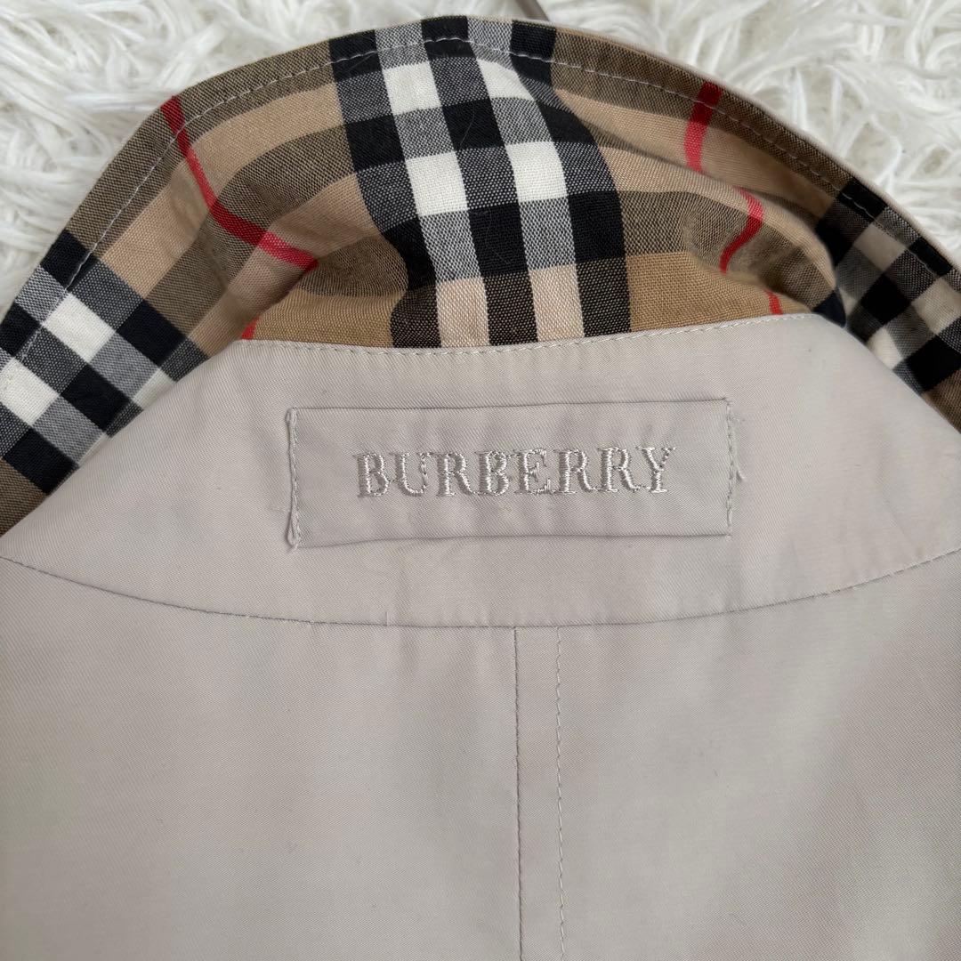 vintage バーバリー　スプリングコート　ノバチェック　ベルト　大きいサイズ