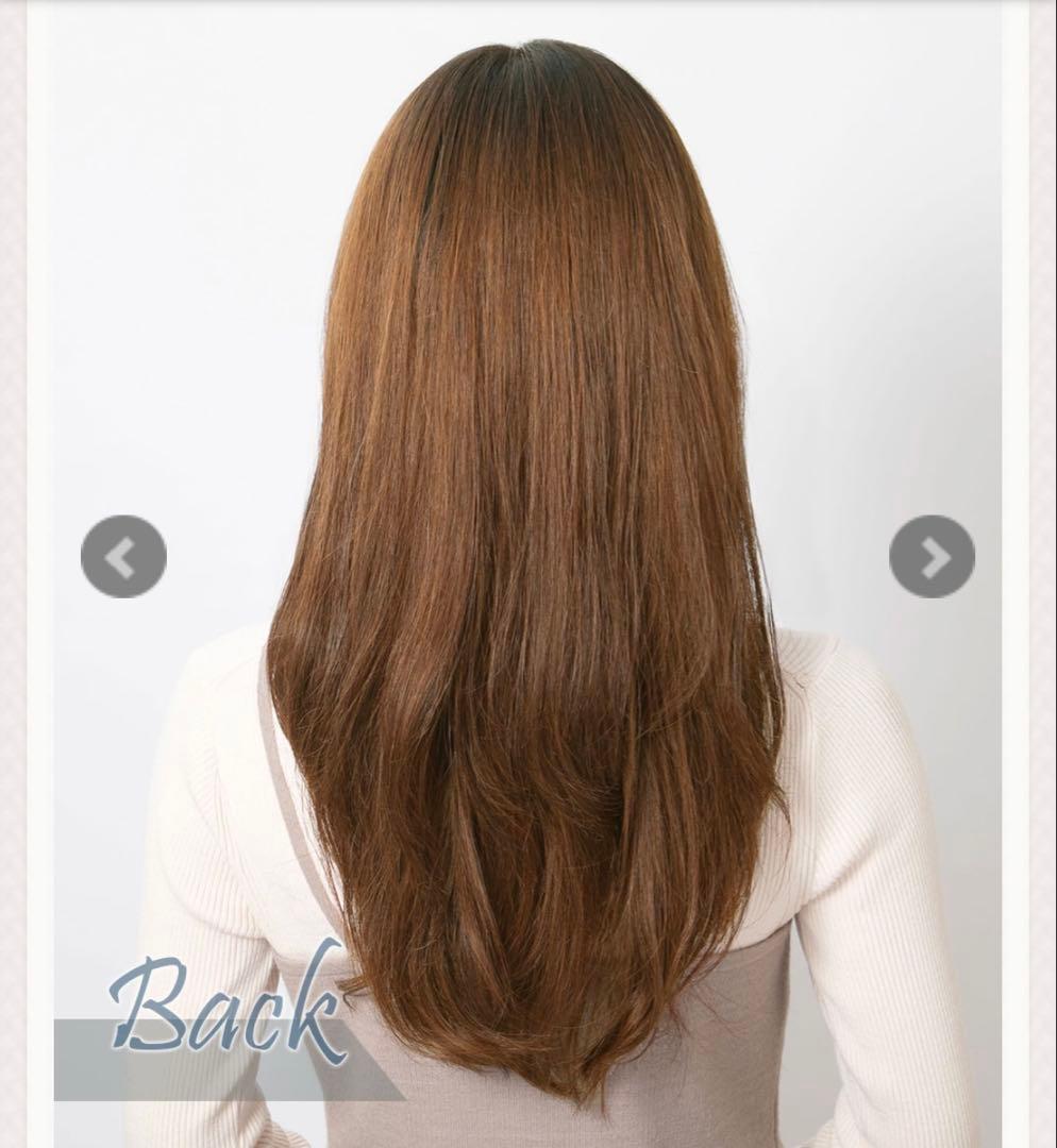 ワンステップ人毛100%フルウィッグ