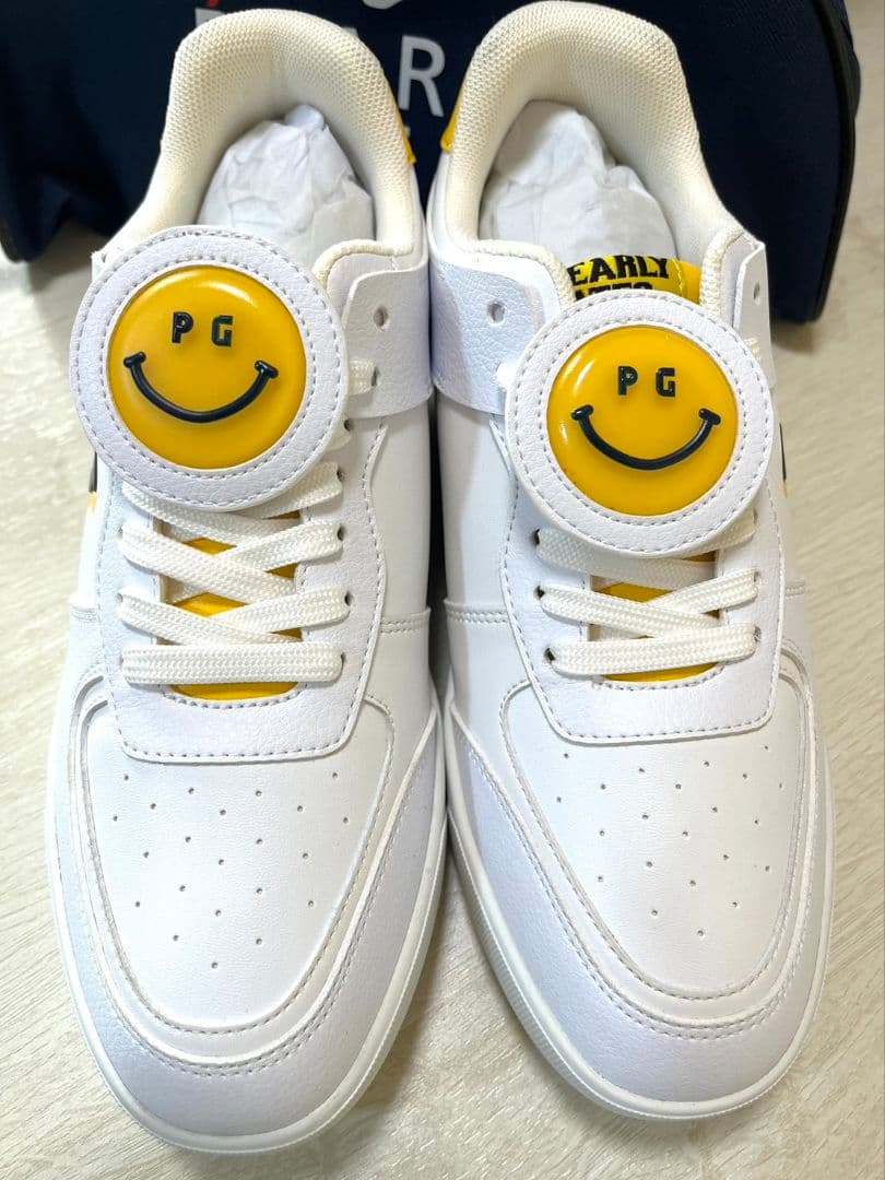 即発送2色展開●パーリーゲイツレディースゴルフシューズホワイトベージュ