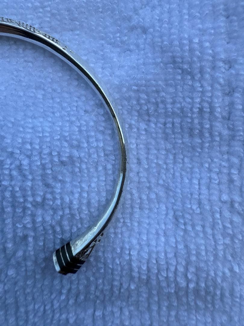 トゥアレグ バングル シルバー エボニー 黒檀 シルバー950