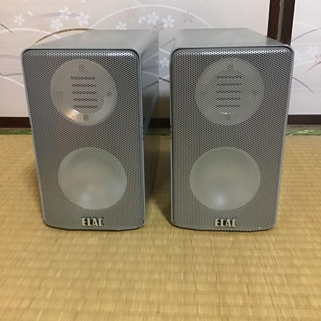 CL310 ELAC シルバーブックシェルフスピーカー　小型