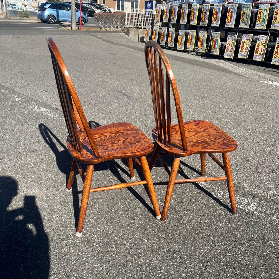 Shin Lee シンリー ダイニングチェア ウィンザー　オーク材　２脚セット