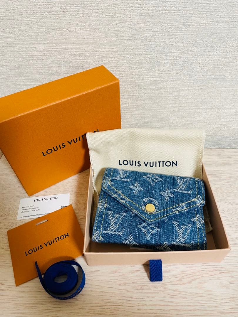 ルイヴィトン ポルトフォイユ ヴィクトリーヌ M13212 デニム 財布