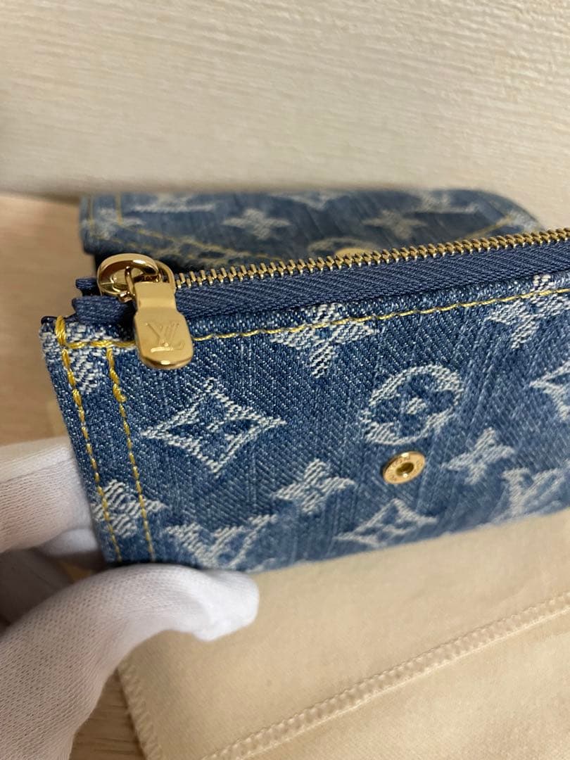 ルイヴィトン ポルトフォイユ ヴィクトリーヌ M13212 デニム 財布