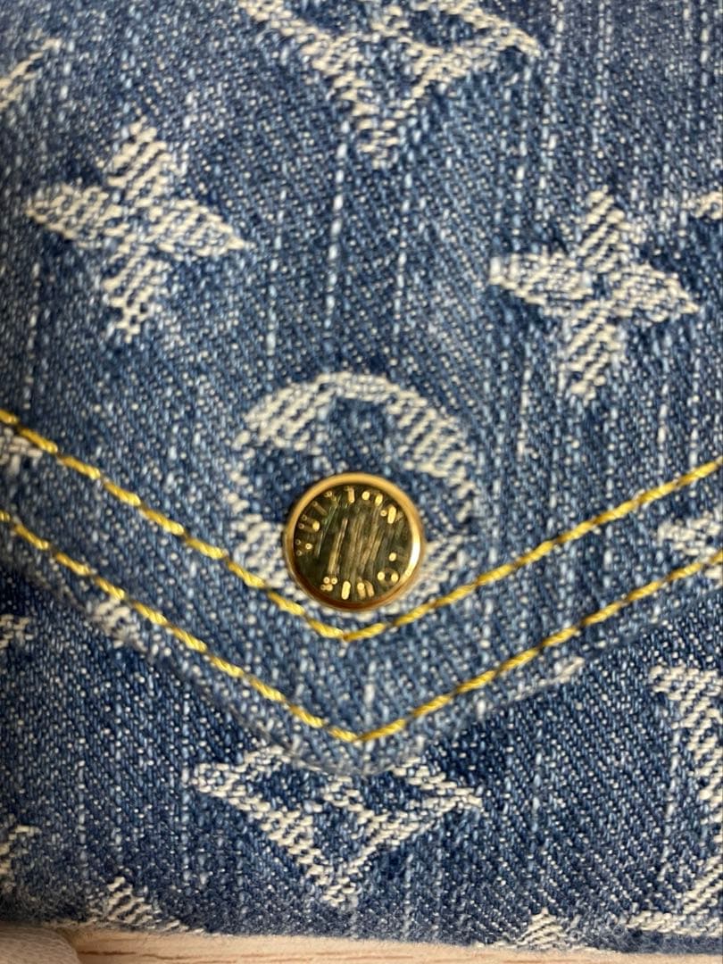 ルイヴィトン ポルトフォイユ ヴィクトリーヌ M13212 デニム 財布