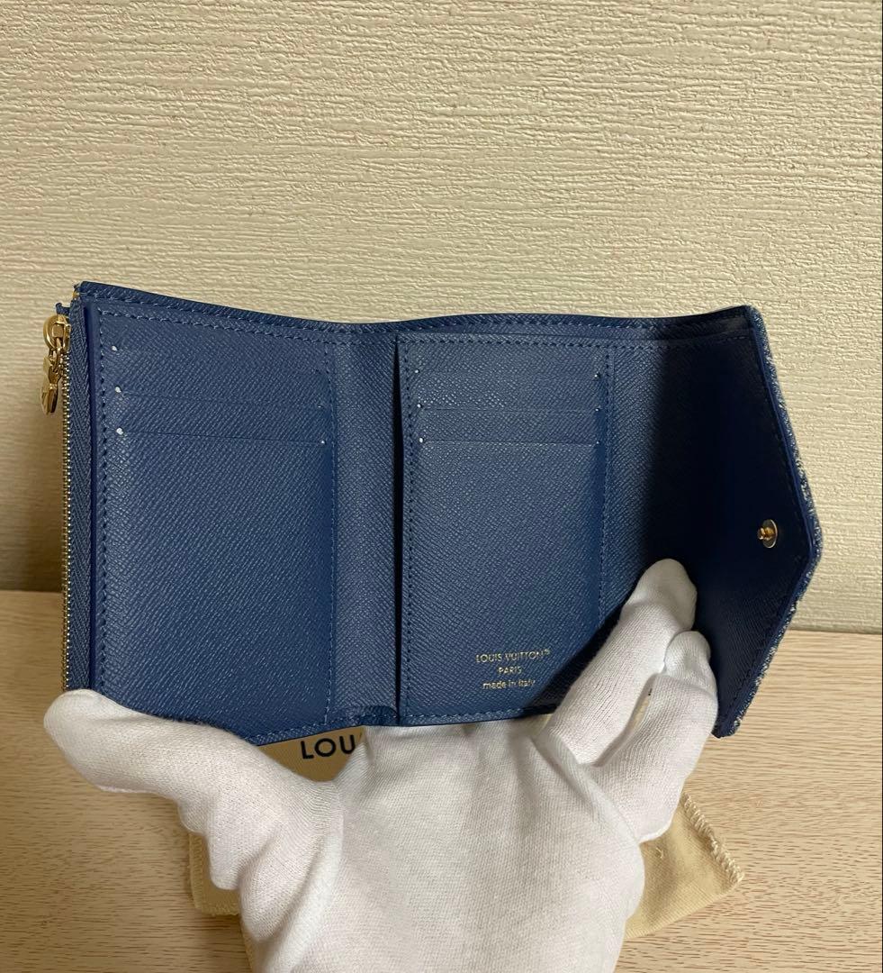 ルイヴィトン ポルトフォイユ ヴィクトリーヌ M13212 デニム 財布