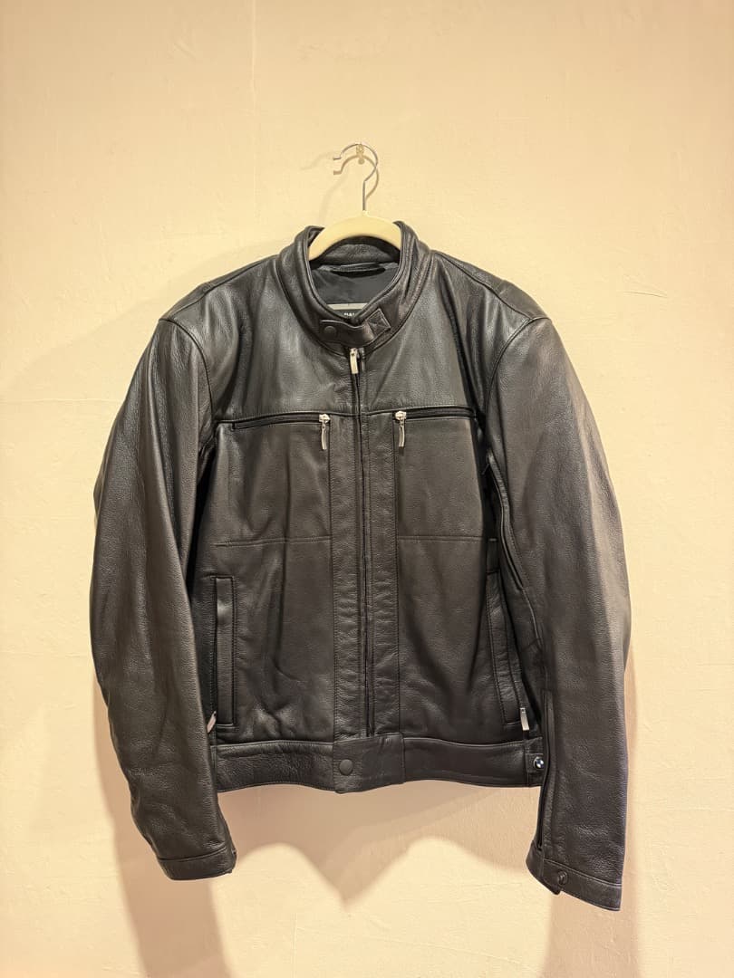 Motorrad 本革 ブラックレザー シングルライダースジャケット