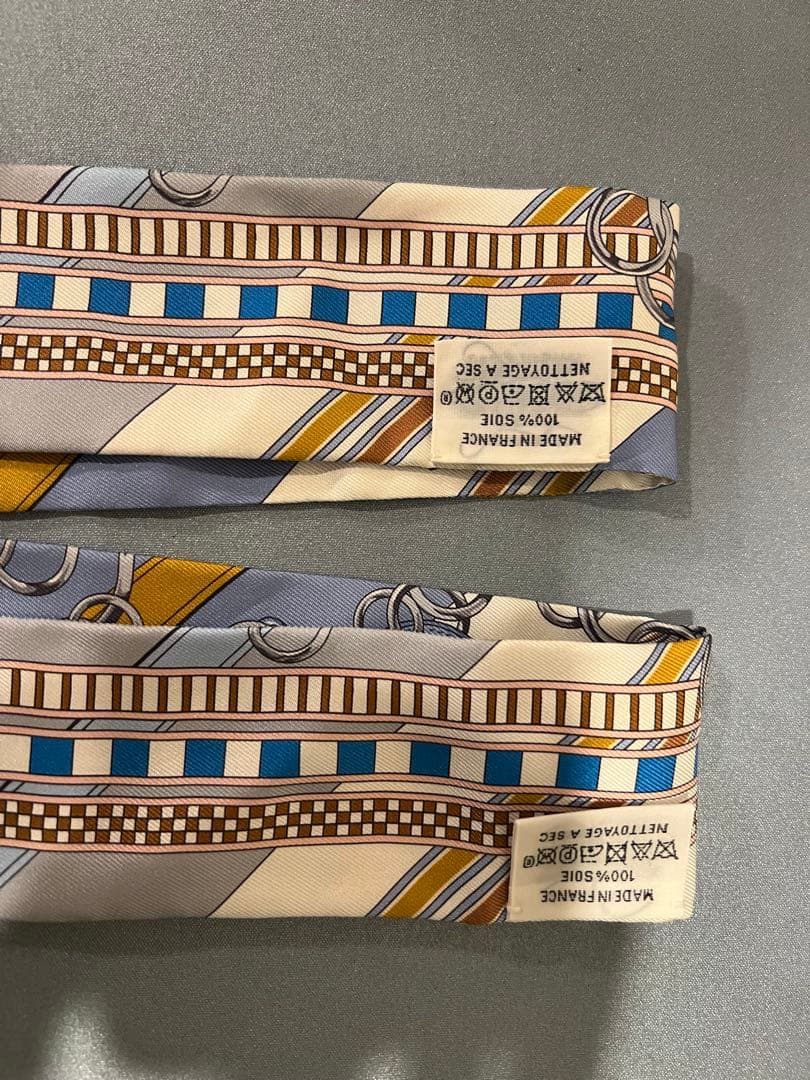 エルメス　ツイリー　水色　2枚セット