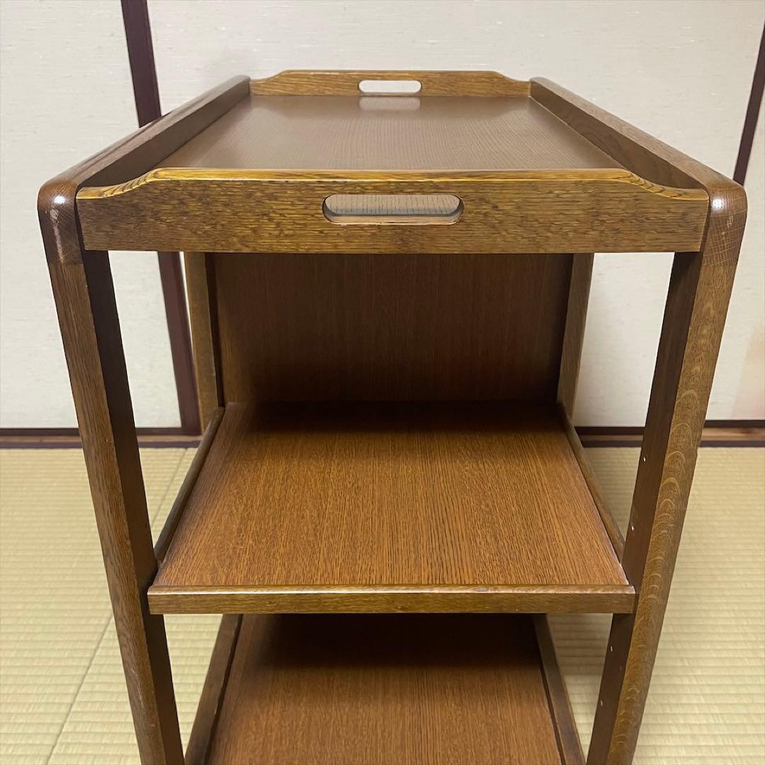 ★ 浜本工芸　木製　キャスター付き　 キッチンワゴン　引き出し付き