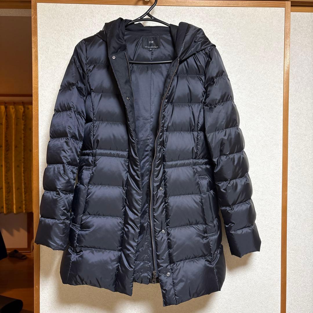 23区 ブラック　黒　 ダウンジャケット　新品同様！
