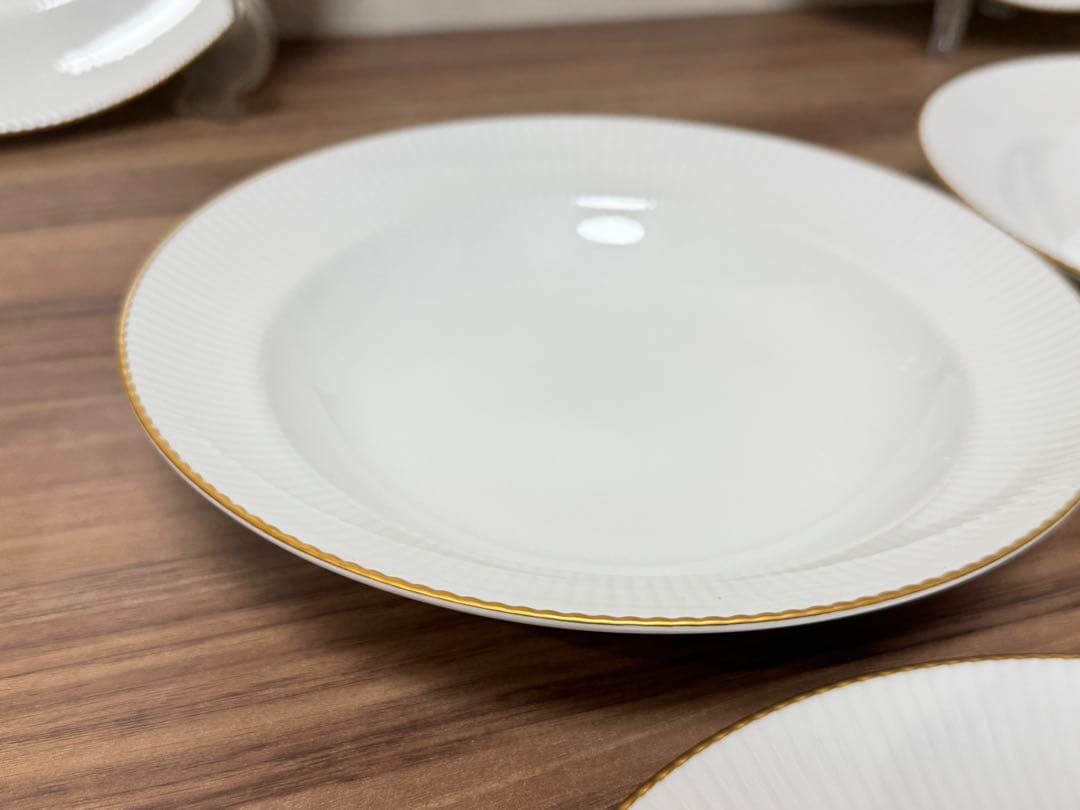 ノリタケ 金彩 ホワイト カップ&ソーサー プレート　ダイヤモンドコレクション