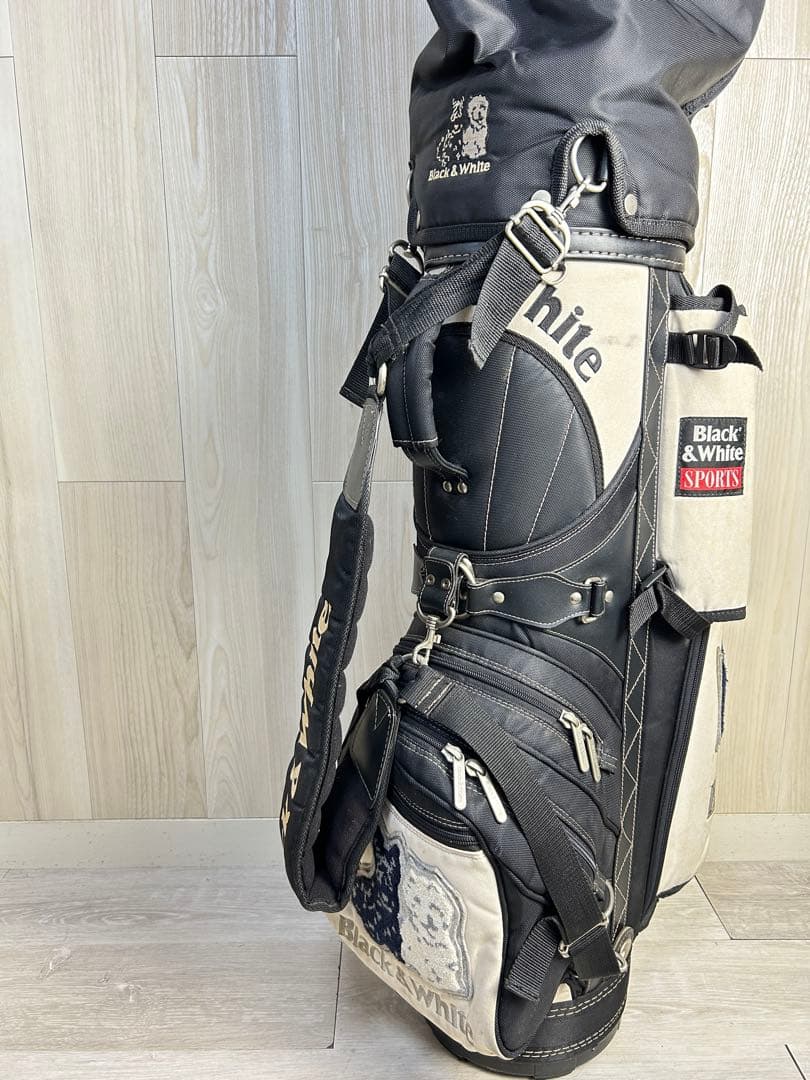 【希少！】ブラックアンドホワイト キャディバッグ　レア物　Black&White