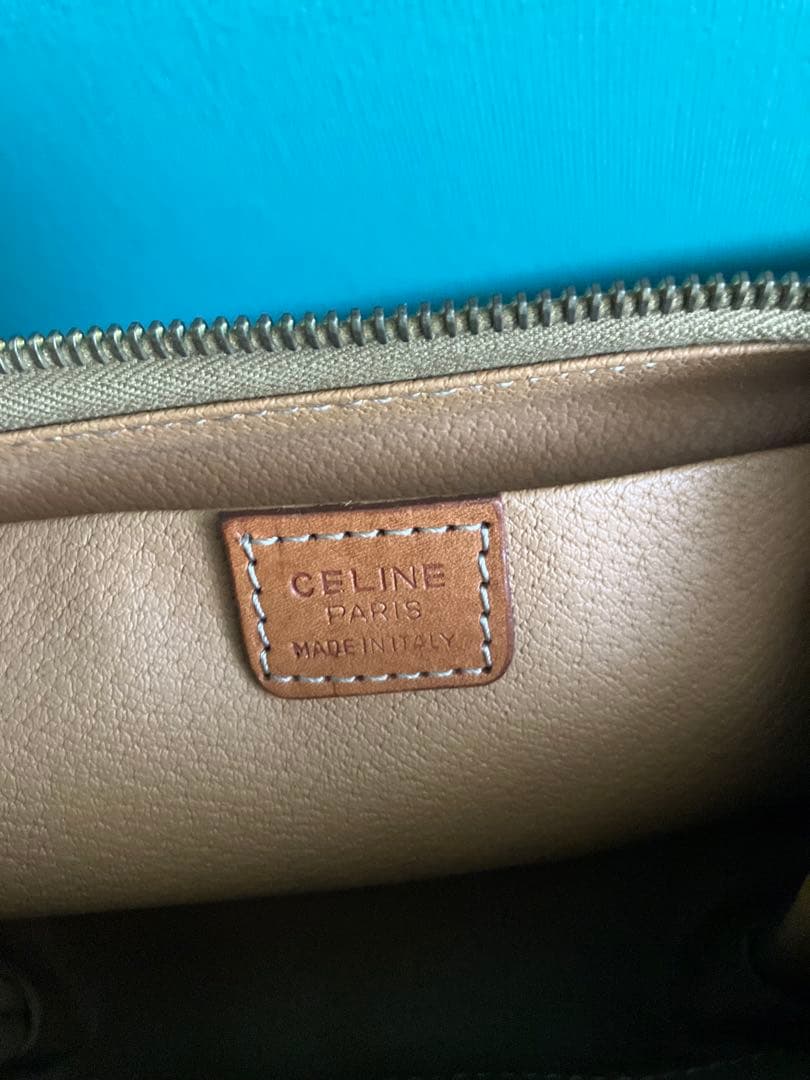 セリーヌ　マカダム柄　ポーチ　オールドセリーヌ　トリオンフ