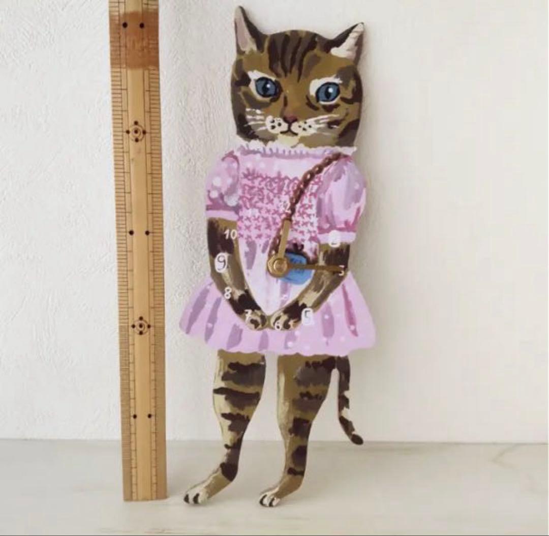 新品　ナタリーレテ　ダイカット クロック　maya　猫　ねこ　ネコ
