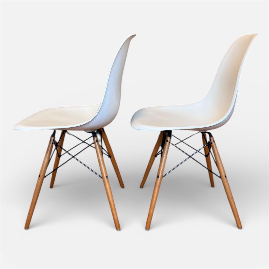 【廃盤】イームズシェルサイドチェア Vitra製 DSW ダヴェル 2脚セット