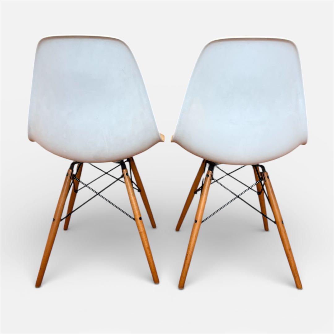 【廃盤】イームズシェルサイドチェア Vitra製 DSW ダヴェル 2脚セット