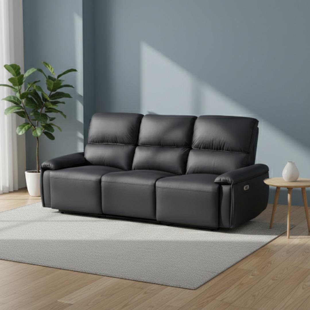 電動ソファ 三人掛け リクライニング USB+TypeC充電口付き 左右独立調節