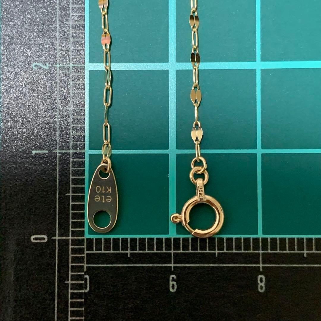 ete K10イエローゴールド チェーンブレスレット ペタル エテ K10YG