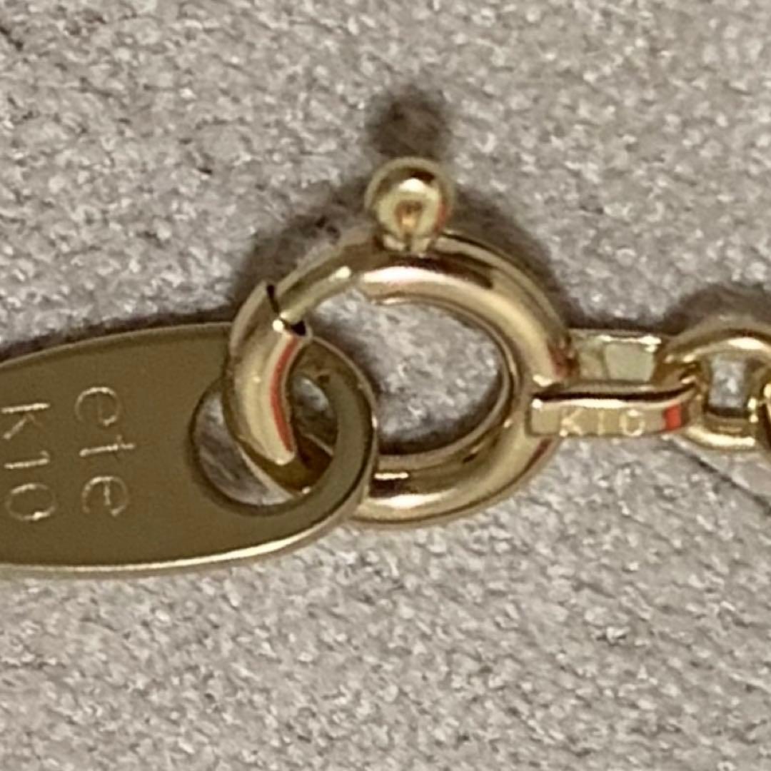 ete K10イエローゴールド チェーンブレスレット ペタル エテ K10YG