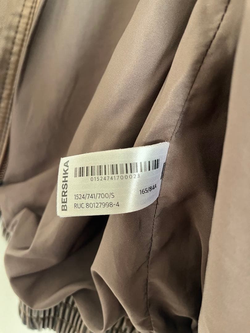 BERSHKA ブラウンレザージャケット S