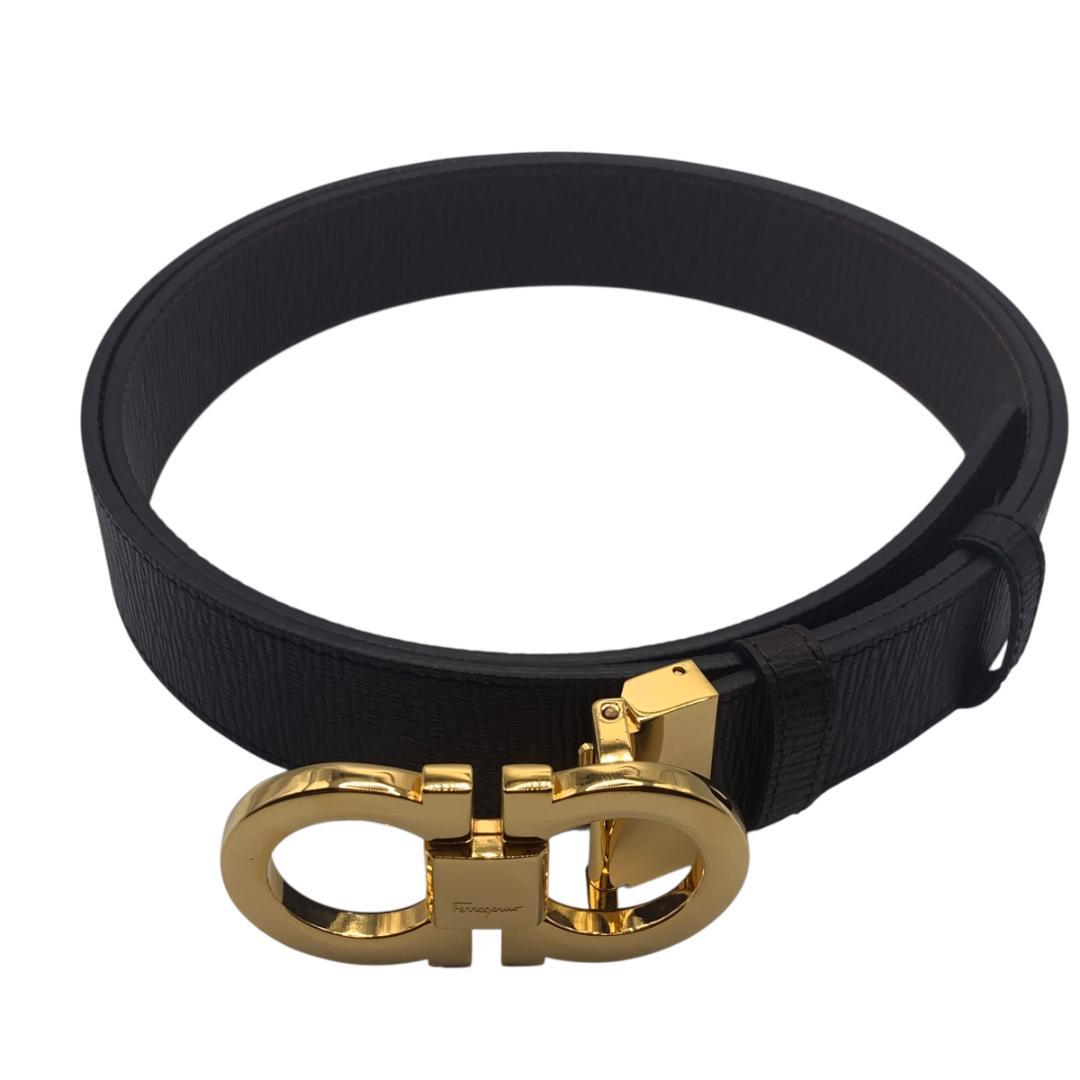 美品Ferragamo フェラガモ　ベルト リバーシブル　調整可 最大110cm