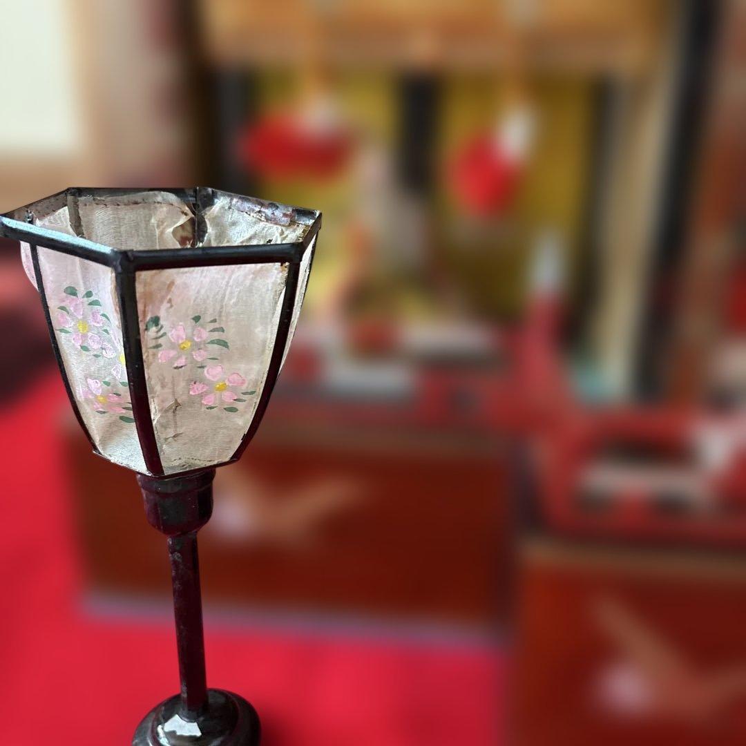 大正時代京都御所御殿お雛様アンティーク骨董品組立式福寿殿木箱非毛氈付高さ60cm