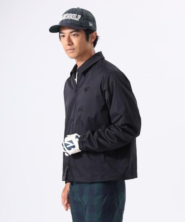 未使用 新作 ビームスゴルフ 緑チェック ブルゾン ブラック 黒 M