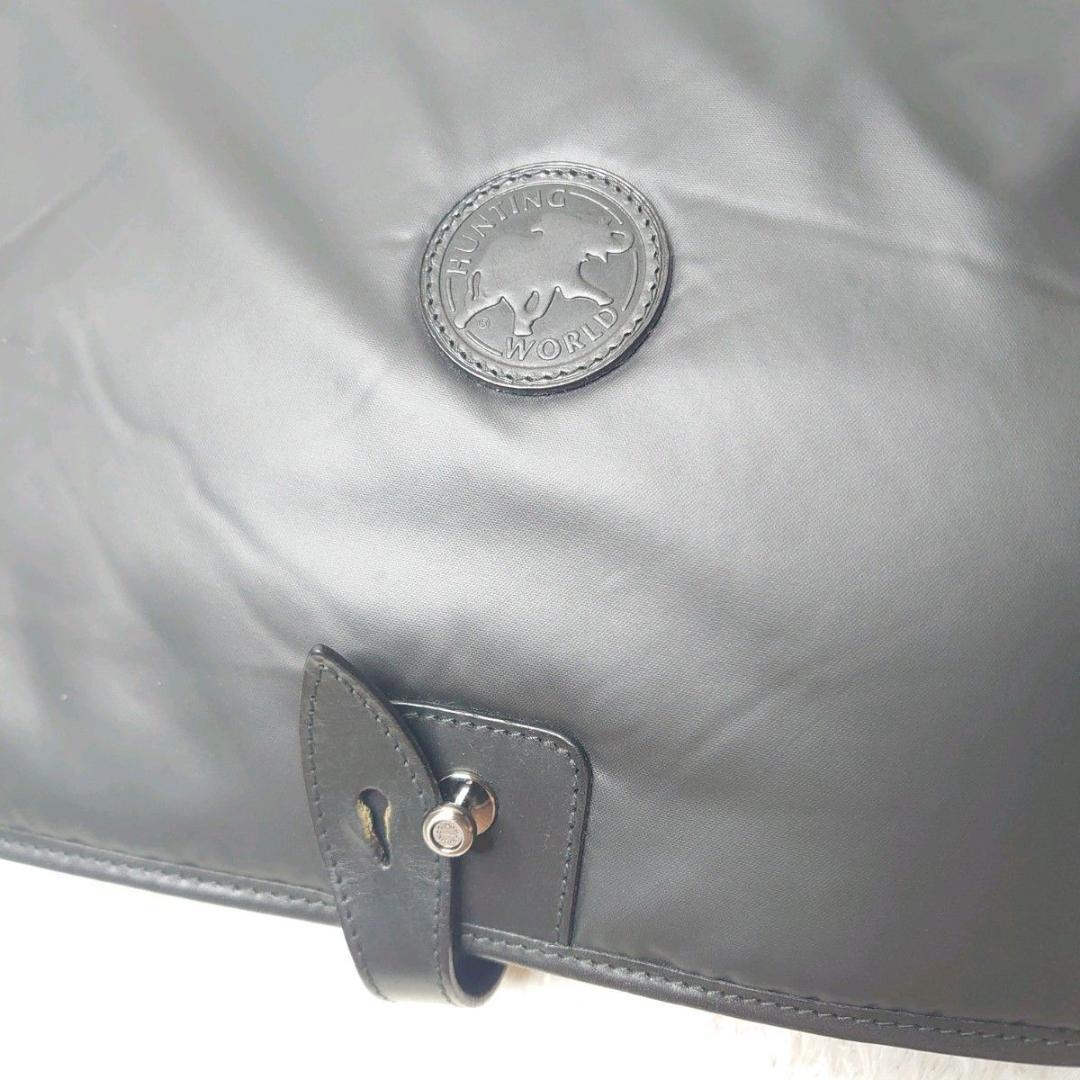 【極美品】HUNTING WORLD メッセンジャーバッグ バチュークロス A4