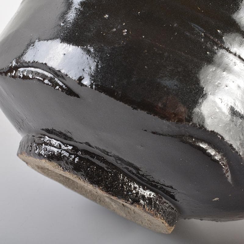 瀬戸焼　木村勝明（画仙斎白兎）作　染付　千寿老人文　筒茶碗　共箱　V　R7232