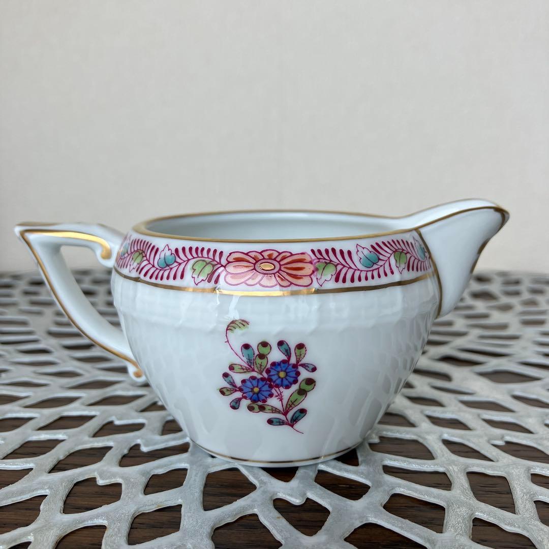 ヘレンド＊アポニー・フラワー＊シュガーポットとクリーマー・ハンガリーで購入