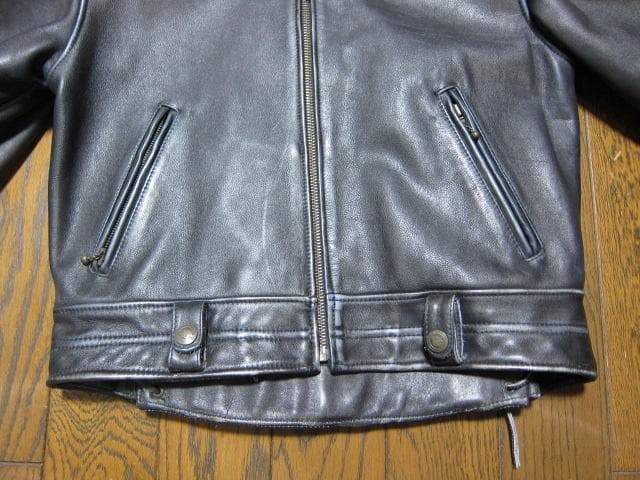 【良品】HARLEY-DAVIDSON シングルライダース革ジャン Lサイズ