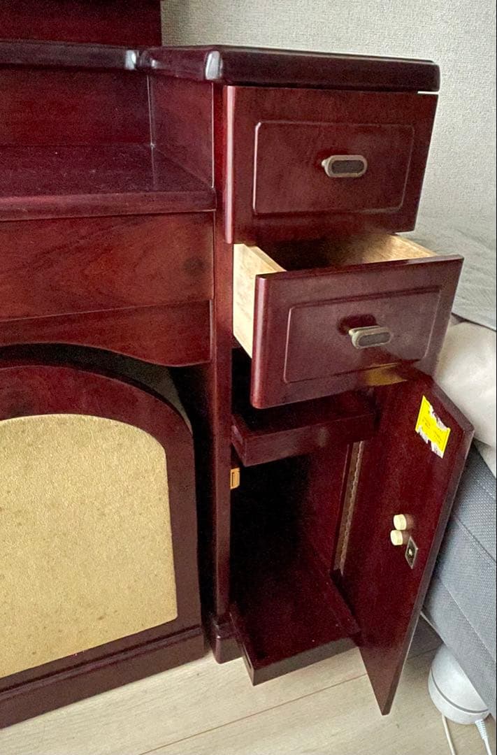 三面鏡化粧台　ドレッサー　レトロ家具　アンティーク家具