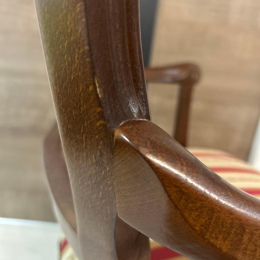 【美品】イタリア製　アームチェア　ダイニングチェア