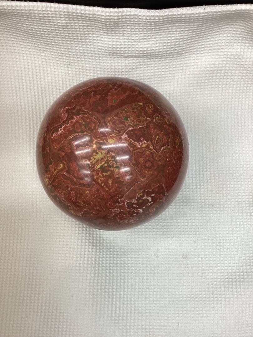 大理石　置物　球形