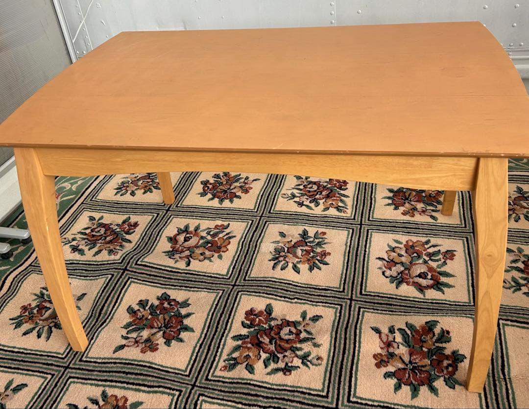 521 木製ダイニングテーブル ナチュラル 北欧風 韓国風 モダン 4人用 a