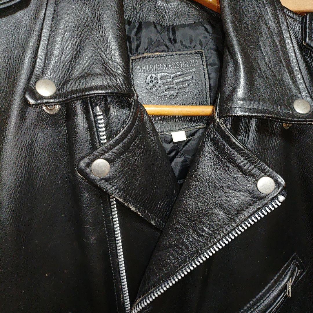 ビンテージAMERICANNOSTALGIA ダブルライダース XL　大きい