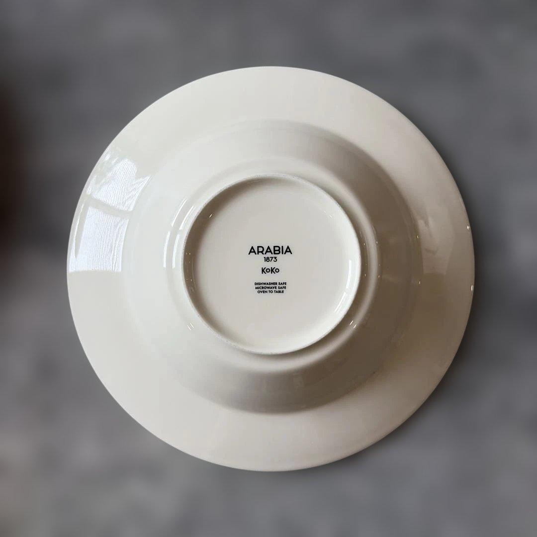 ARABIAアラビア　koko ディーププレート　24センチ　4枚 リム皿
