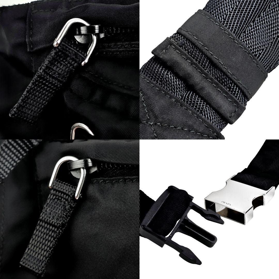 美品 プラダ PRADA テスート 三角ロゴ ボディバッグ ウエストバッグ