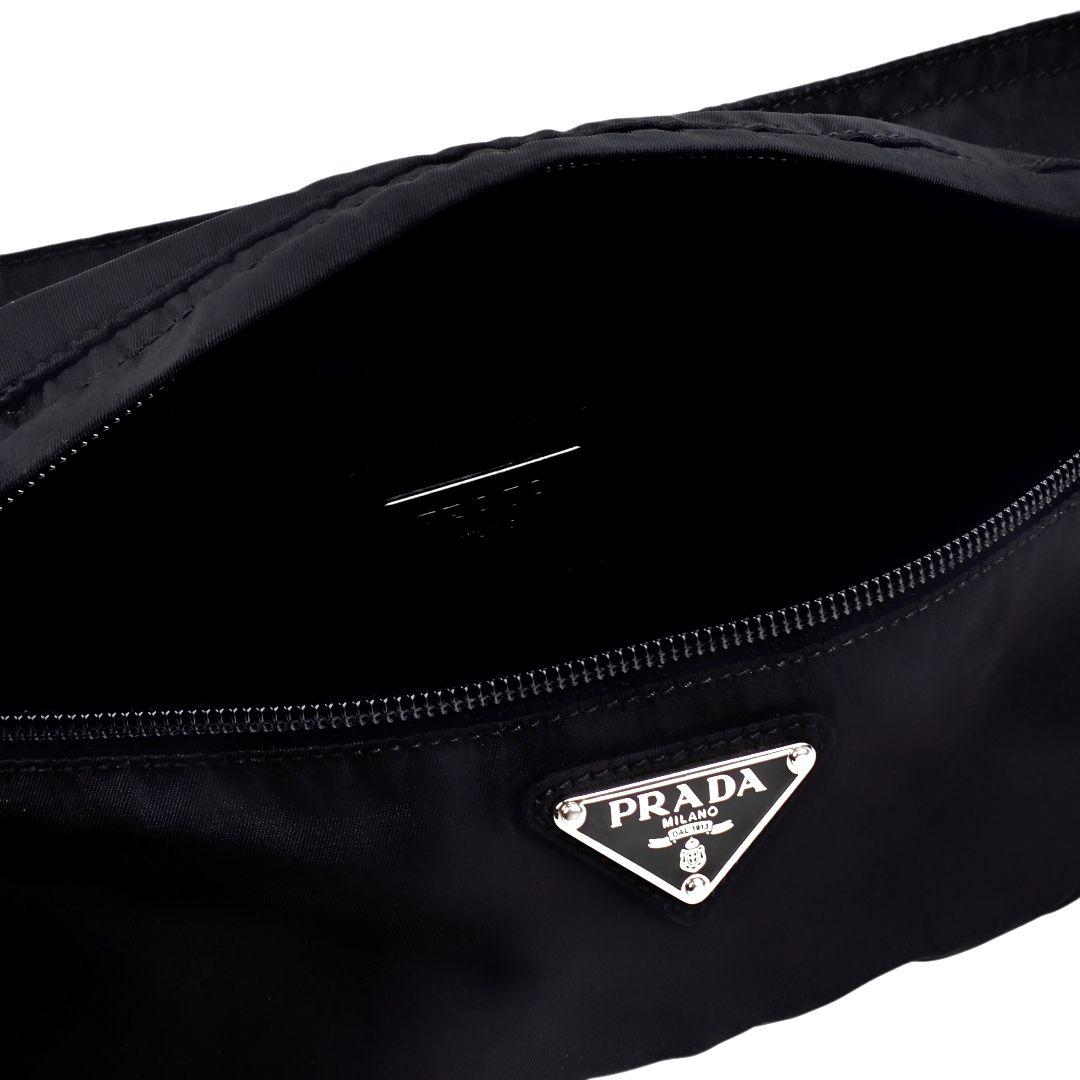 美品 プラダ PRADA テスート 三角ロゴ ボディバッグ ウエストバッグ