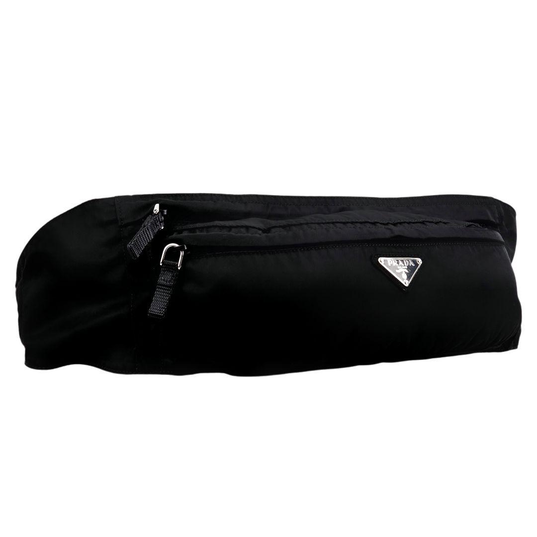 美品 プラダ PRADA テスート 三角ロゴ ボディバッグ ウエストバッグ