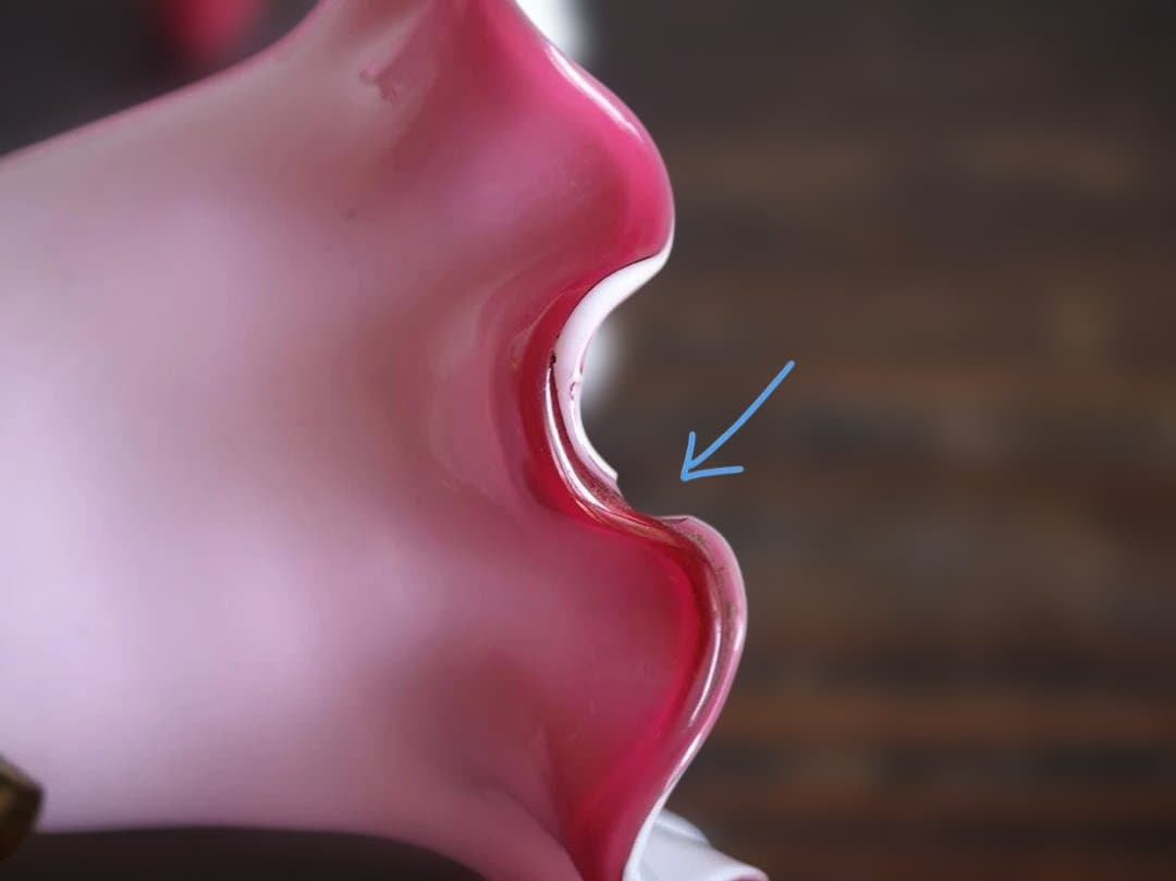 花束のデザイン ピンクのガラスシェード ウォールライト 照明/K313